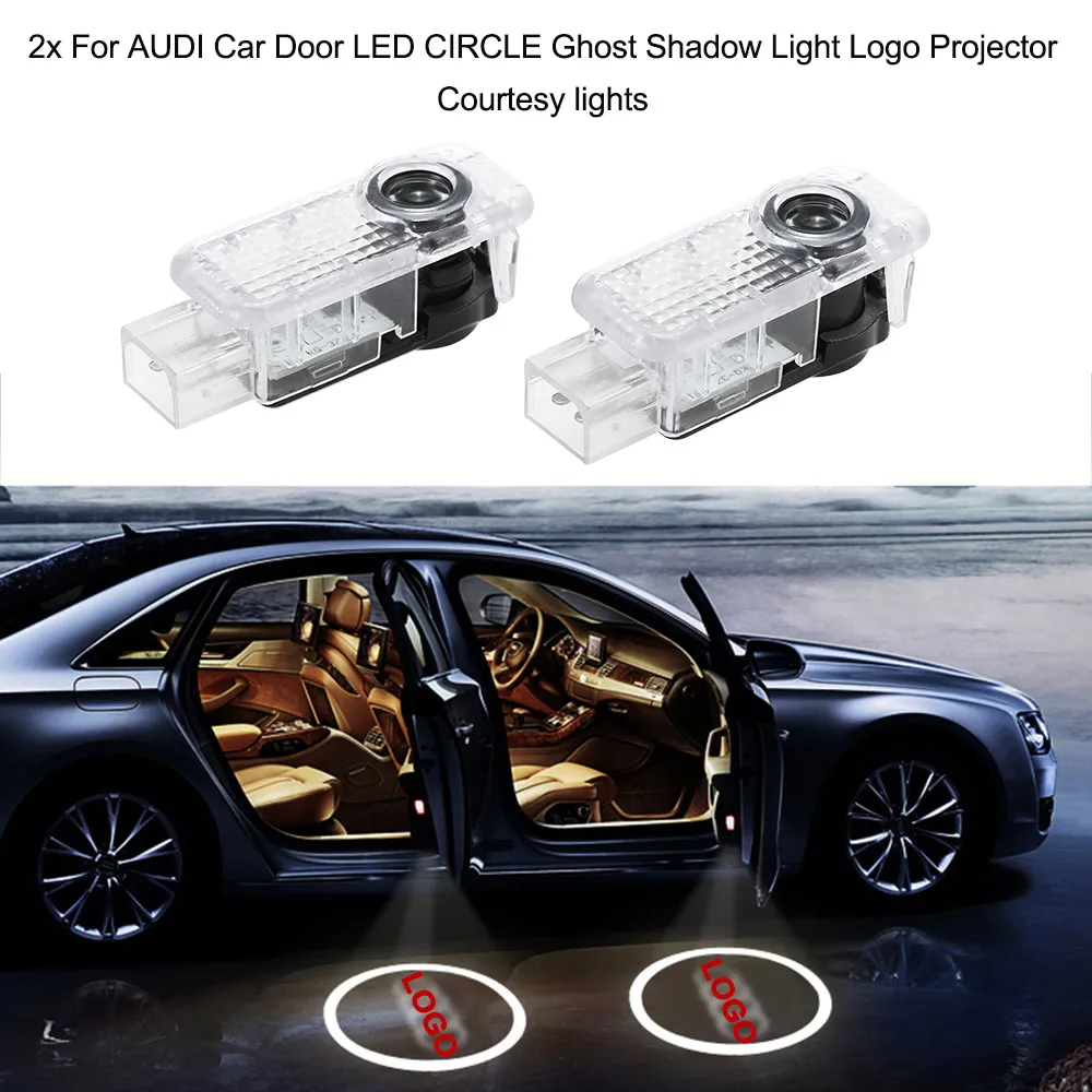 2x Für AUDI Autotür LED KREIS Geister Schatten Licht Logo Projektor  Höflichkeitslichter Von 22,58 €