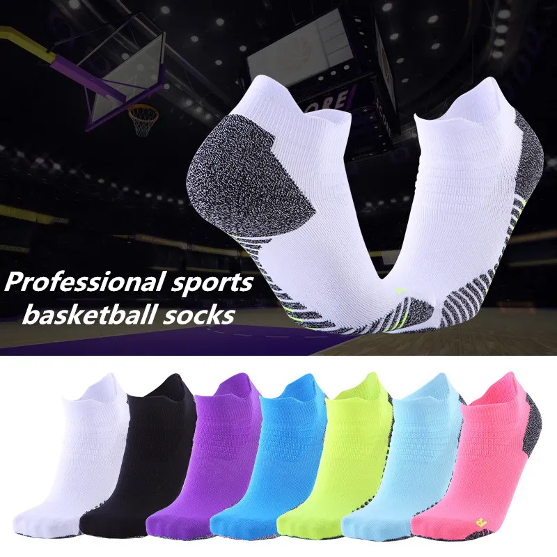 Novos homens de elite homens meias profissionais de basquete Sweat Absorvente não deslizamento Sports Sports Soccer Running Fitness Breathable Sock