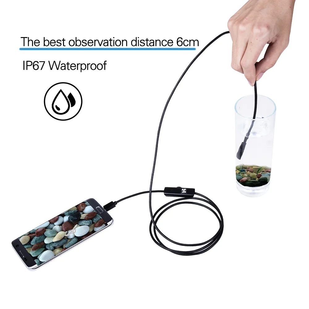 Camara Endoscopio Para Celular O Pc Resistente Al Agua
