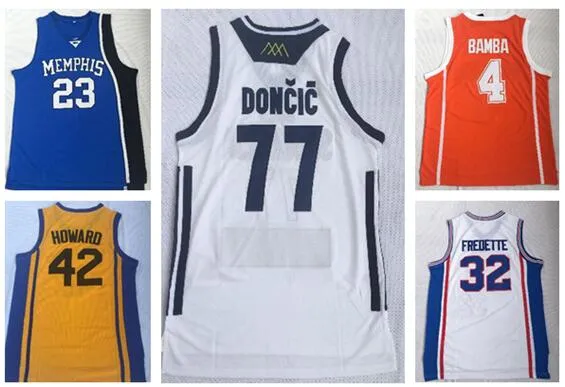 할인 싼 2019 망 23 장미 4 Bamba 42 하워드 77 32 Fredette Basketball Jerseys Shirts Tops, 패션 남성 트레이너 온라인 상점 판매