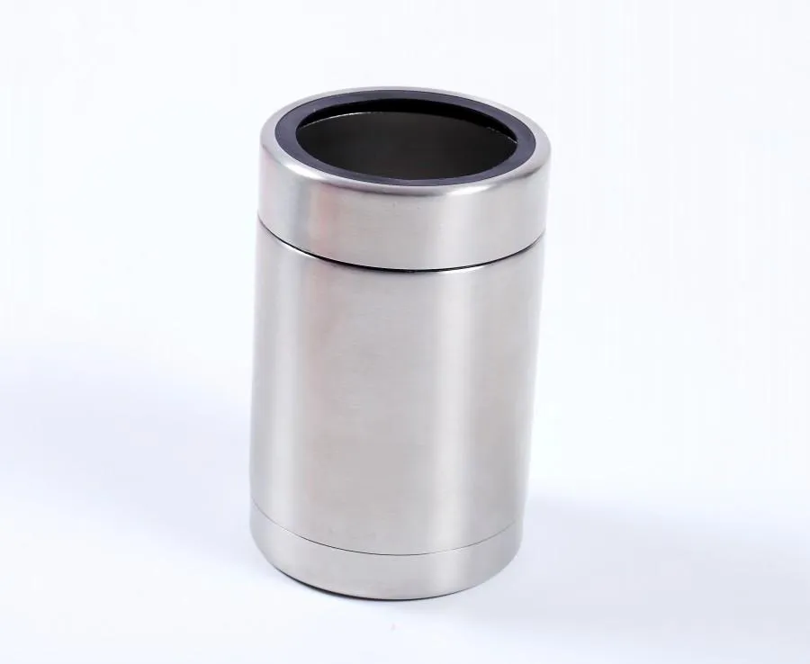 12oz rostfritt stål tumbler muggar bilar öl cola kan isolera koozie cooler koppar hållare