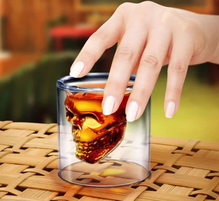 Skull glass cup discount