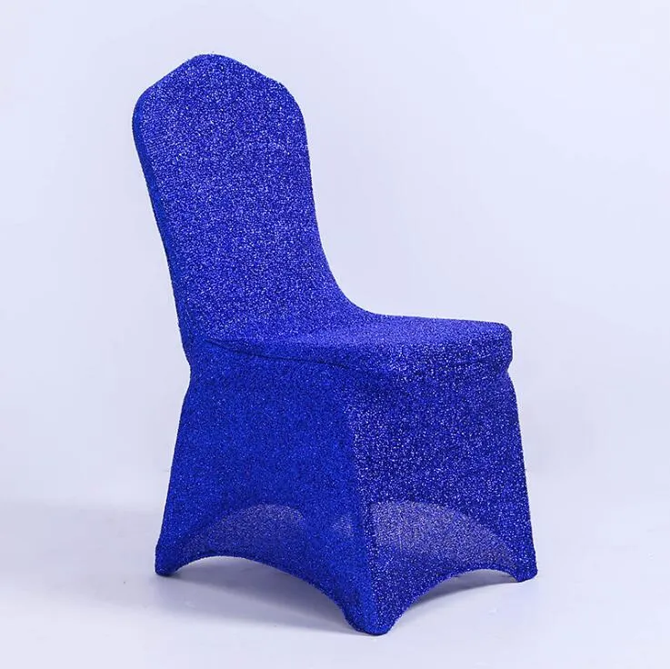 Personalizado tampas da cadeira Atacado caixilhos beleza brilhante Spandex Banquete Chair Covers tampa da cadeira de lantejoulas luxo para decorações de casamento