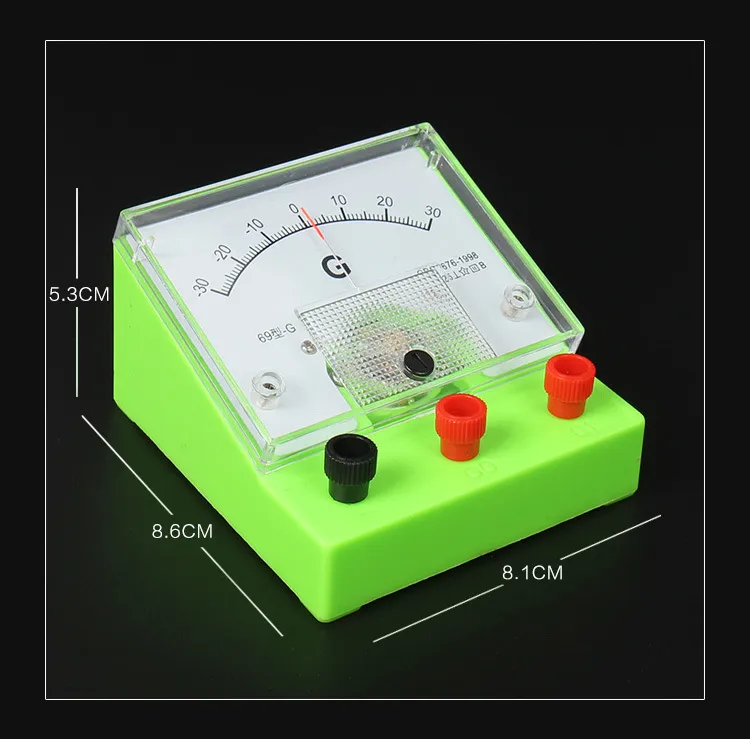 Galvanômetro DC Amperímetro Sensível Escola Média Instrumento Experimental físico e elétrico Amperímetro Auxiliares de Ensino Suprimentos de Laboratório