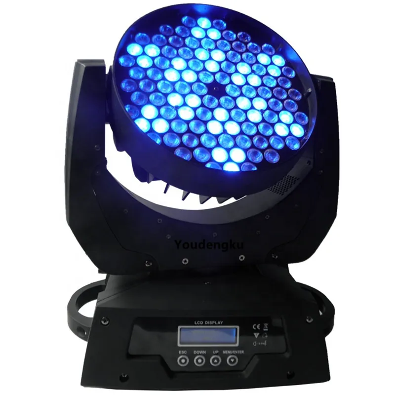 4つのピース108x3W LED移動洗浄ビームDMX LED移動ヘッドRGBW 108PCS LED Moving Head Light