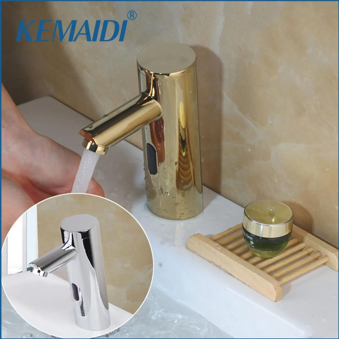 KEMAIDI Automatic Hand Touch Sensor Faucet Brass Chrome Polished