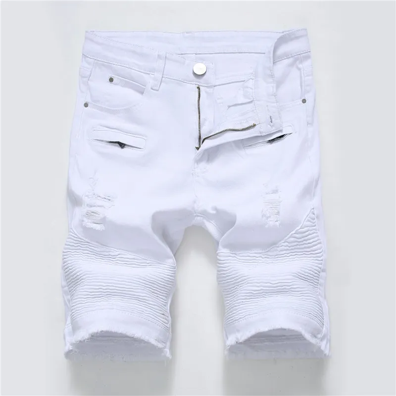 Men Ripped Biker Denim Shorts Summer Motorcycle Jeans Shorts For Male Multi Pockets Brand Designer Plus Size 28 40 From 29 97 DHgate