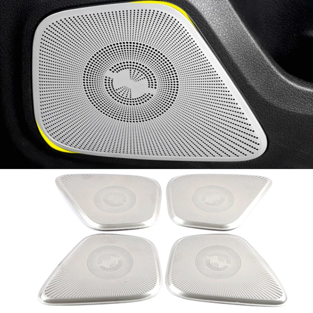 For Mercedes-Benz B-Class W247 2018-2020 Car Door Loudspeaker Sound Pad Speaker Cover Trim Frame Sticker Interior Accessories273n