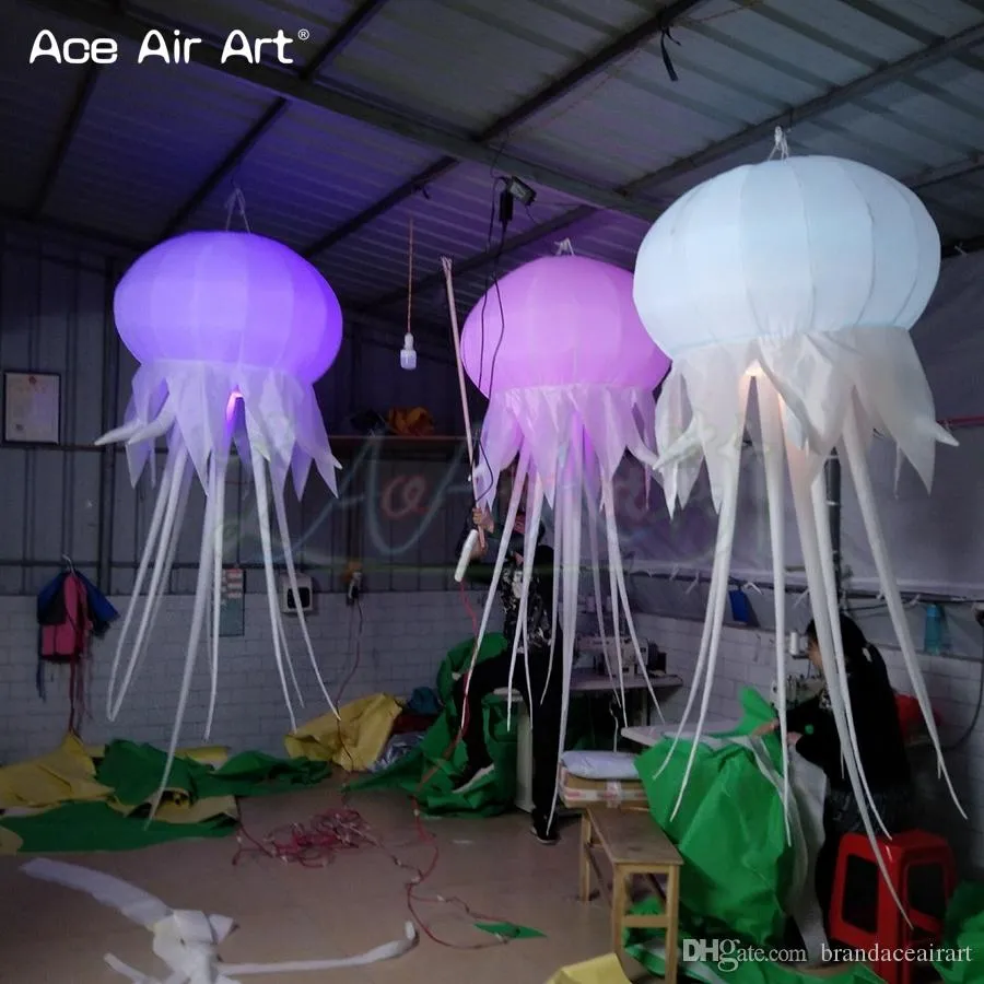 Wholesale New 3m H Inflatable Jellyfish With Jellyfish Lights