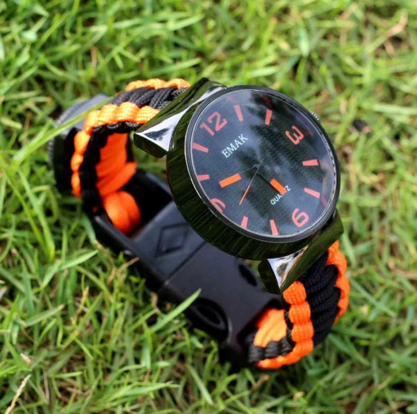 Boussole multifonction ext rieure Flint montre de survie Camping en montagne montre de sauvetage