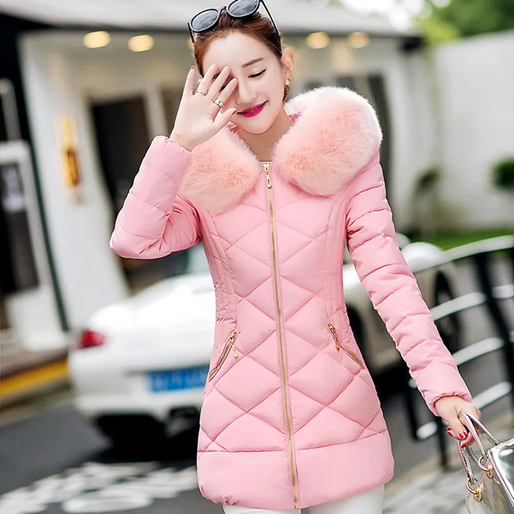 Ladies pink winter coats outlet