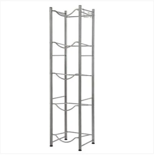 Verkoop!!! Gratis verzending Groothandel 5-Tier Water Rack Roestvrij staal Heavy Duty Water Cooler Jug Rack