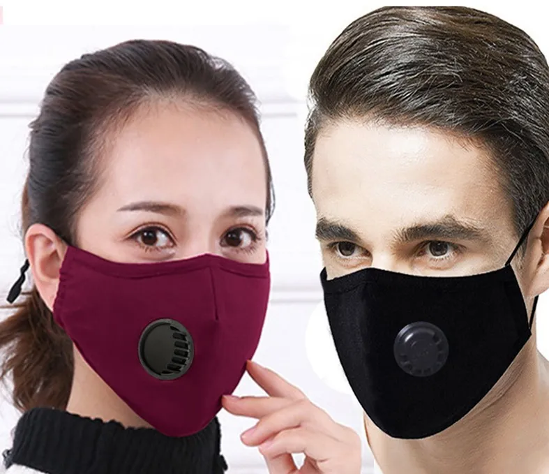 РМ2,5 хлопок Защитной маски пыленепроницаемого Haze Proof дыханию клапан может быть вставлен в фильтр