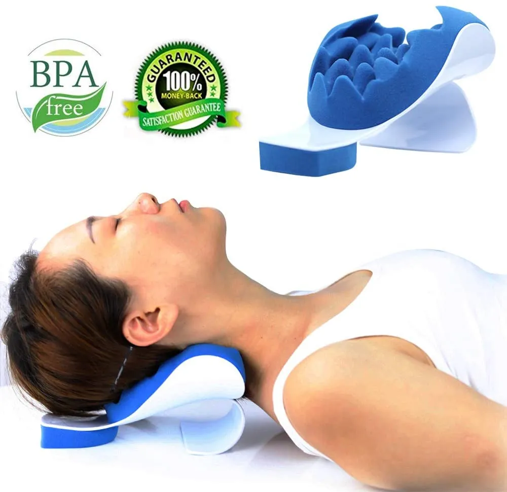 Neck Pillow, Cervical Spine Alignment Chiropractic Pillow, Neck