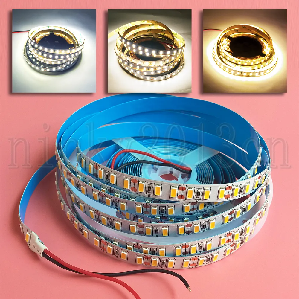 Ultra Bright 12v 5630 SMD LED Flexibele strip Lichtband Lint String IP20 Niet-waterdichte Hoge Dichtheid 120LEDS / M Voor Kabinet Keukencelverlichting