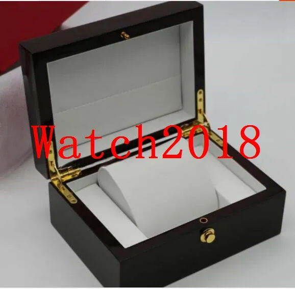 Fabrik Lieferant 2019 Luxus Armbanduhr Box Verpackung Holzkisten Uhr BoxCases Mit Weiß Kissen Kann Marke LOGO Kostenloser Versand