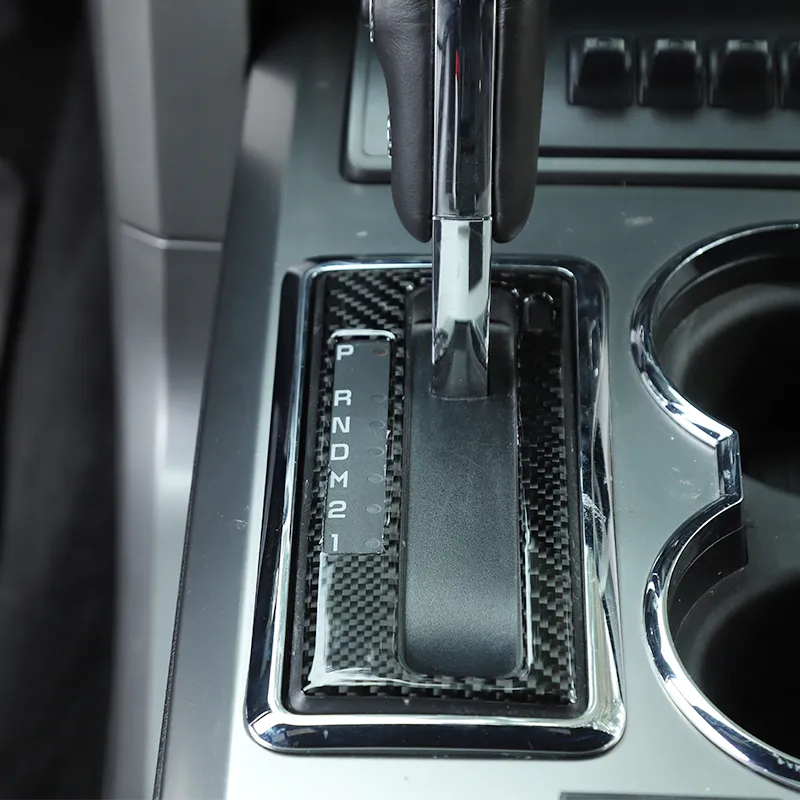 Углеродное волокно ABS, автомобильная отделка панели переключения передач, украшение для Ford F150 Raptor 2009-2014, аксессуары для интерьера 250j