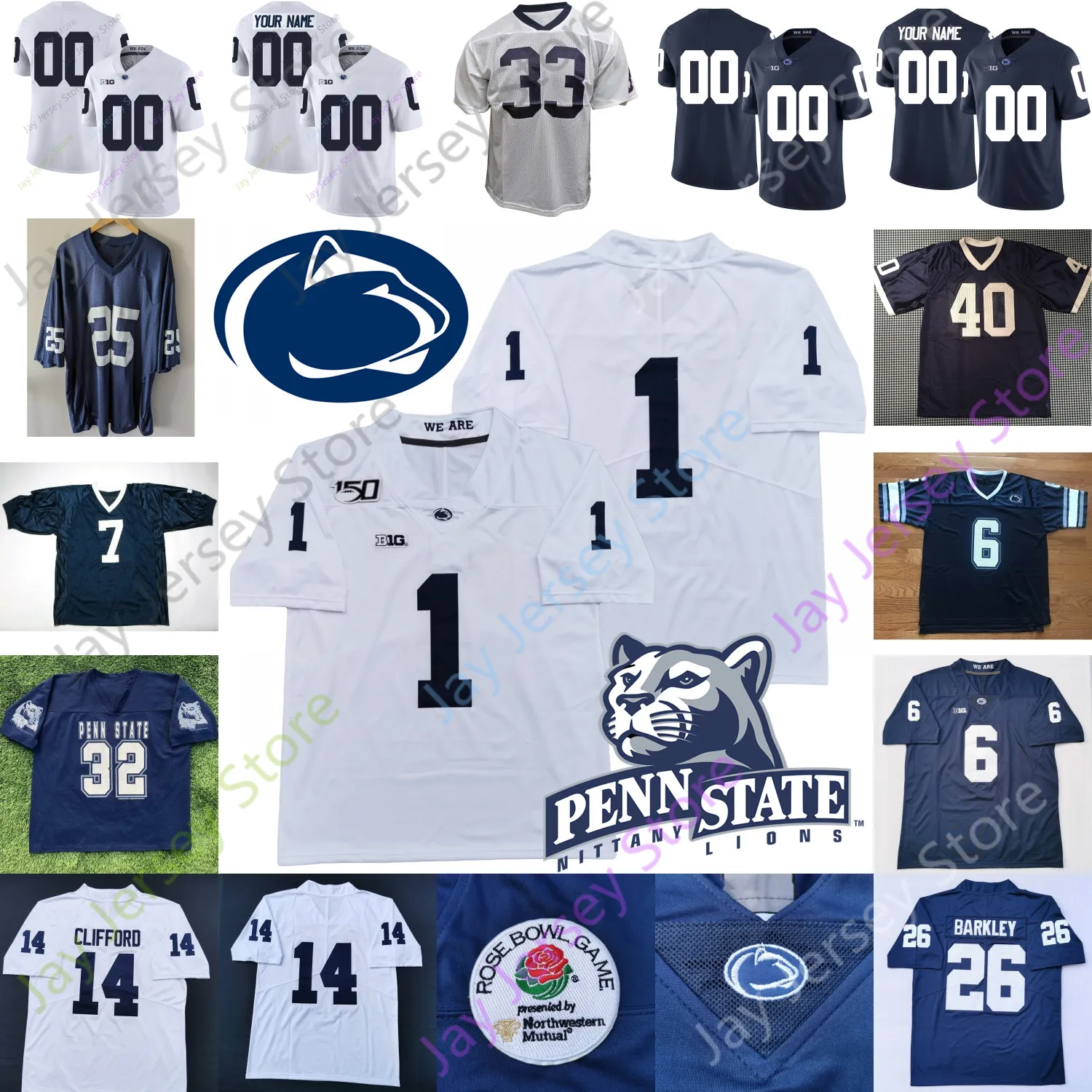 Save Big on Bulk Psu Jersey Penn State Nittany Lions Football Jersey, NCAA  College Football Jersey, Jesse James Jack Crawford DaQuan Jones Cameron