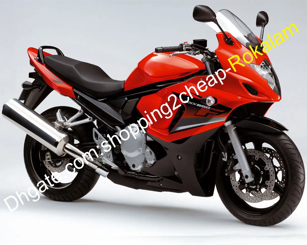 Rosso Nero Moto 2008 2009 2010 2011 2012 2013 GSX 650F GSX650 F Carenatura Per Suzuki GSX650F ABS Carrozzeria Carene Set