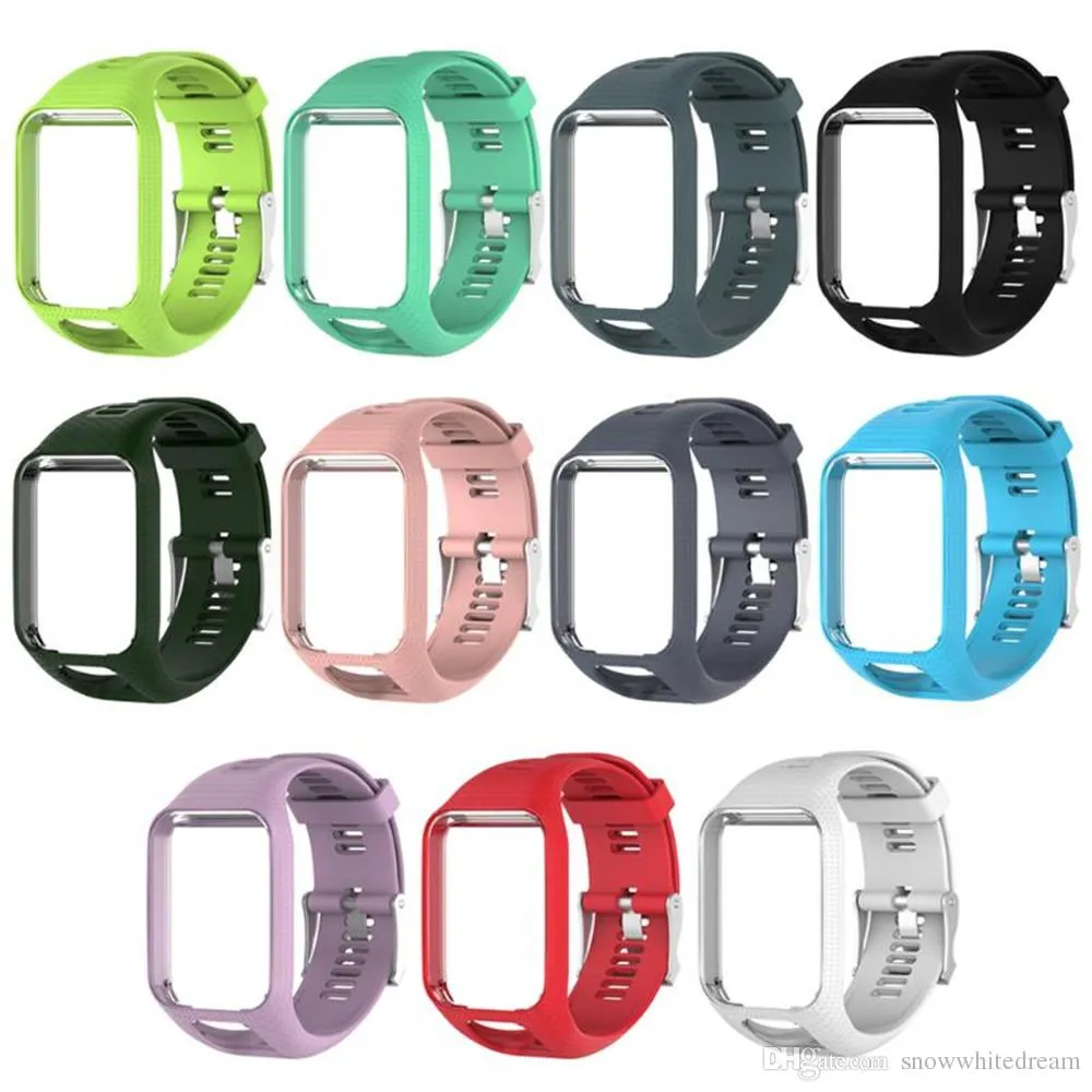 2019 TOP Silicone Replacement Wrist Band Strap för TomTom Runner 2 3 Spark 3 GPS Watch