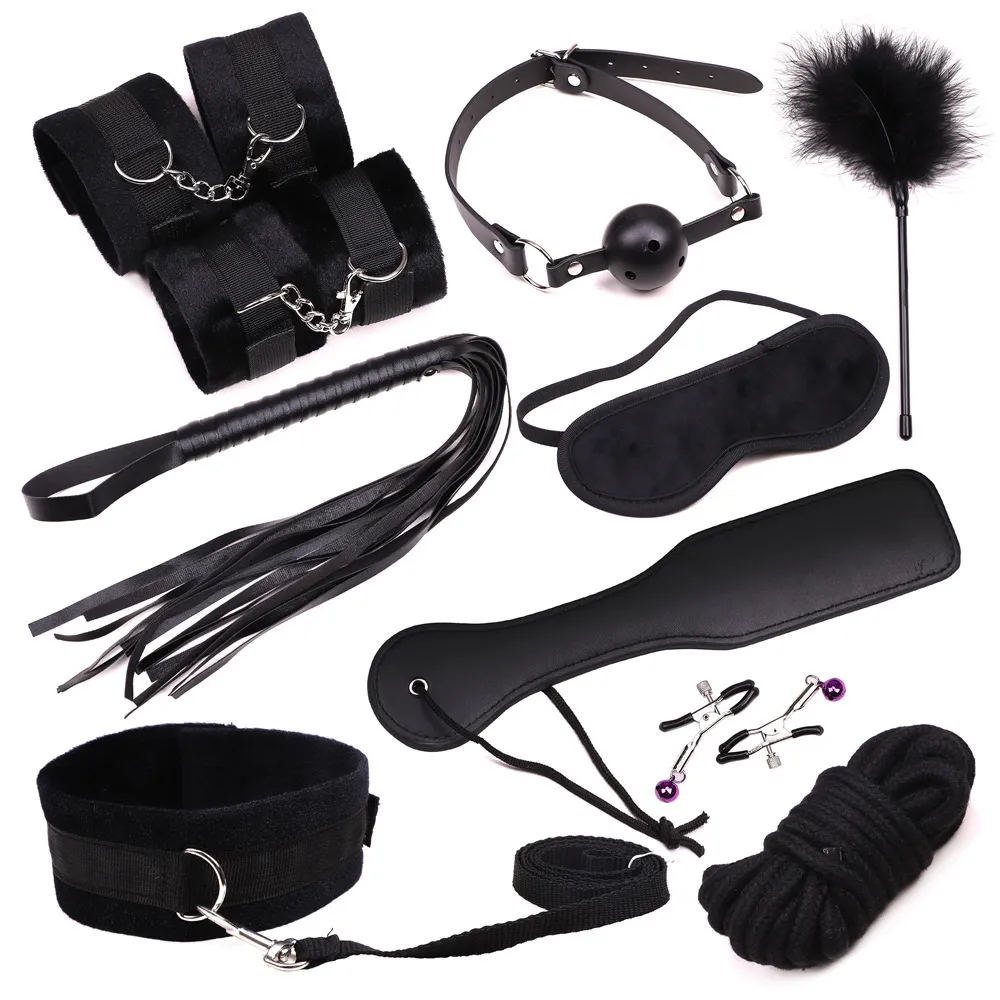 Adult Sex Bondage Kit / Set Bdsm Jeux Fétiche Jouets Main Pied Fouet Corde  Bandeau Sex Toys Pour Couples Jouets Érotiques J190525 Du 14,89 €