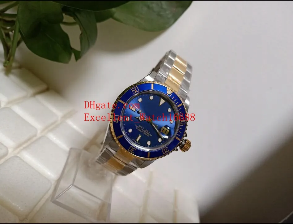 Vendita di orologi BP Vintage 40 mm 16613 bicolore oro antico lunetta in lega quadrante blu Asia 2813 movimento automatico orologio da uomo Wat239O