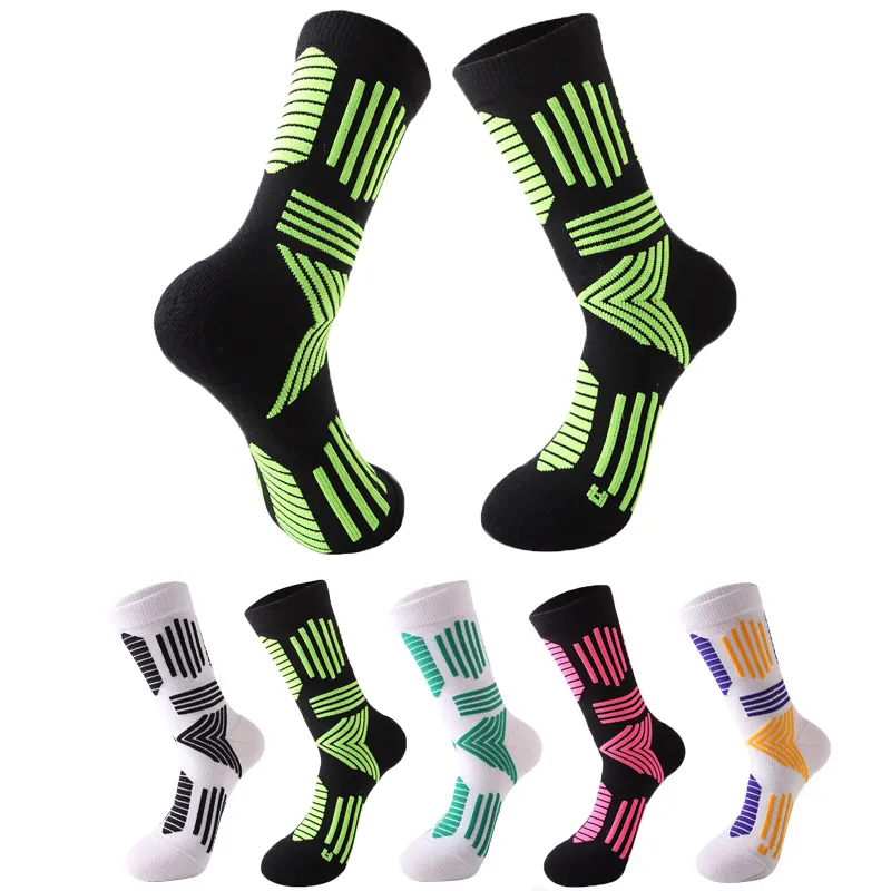 Neue Männer Outdoor-Sport Elite Basketball Socken Männlich Radfahren Laufen Jogging Socken Baumwolle Unisex Handtuch Unten socken Großhandel und einzelhandel