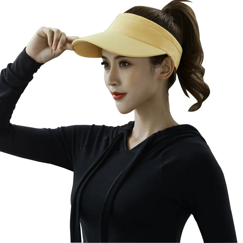 Hot sale fashion sun visor cap for girls women Factory wholesale blank golf cap in good price