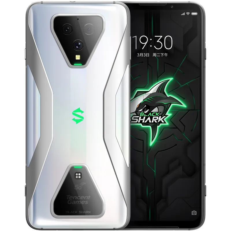 Original Black Shark 3 5G Mobile Phone Gaming 8GB RAM 128GB ROM Snapdragon 865 Octa Core 64MP AI 4720mAh Android 6.67" Full Screen Fingerprint ID Face Smart Cell Phone