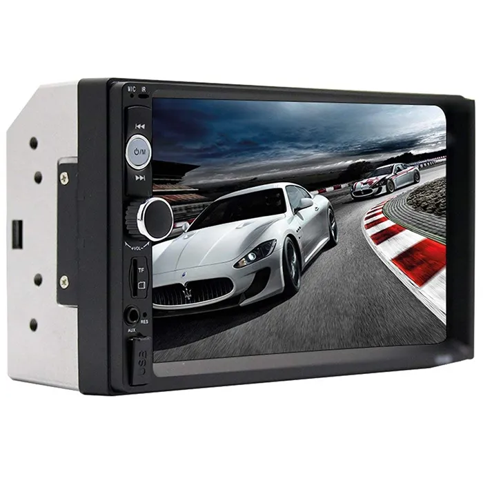 7010B 7 Inch Car Dvd Cae Bluetooth Hands Free Audio Display MP3 MP5