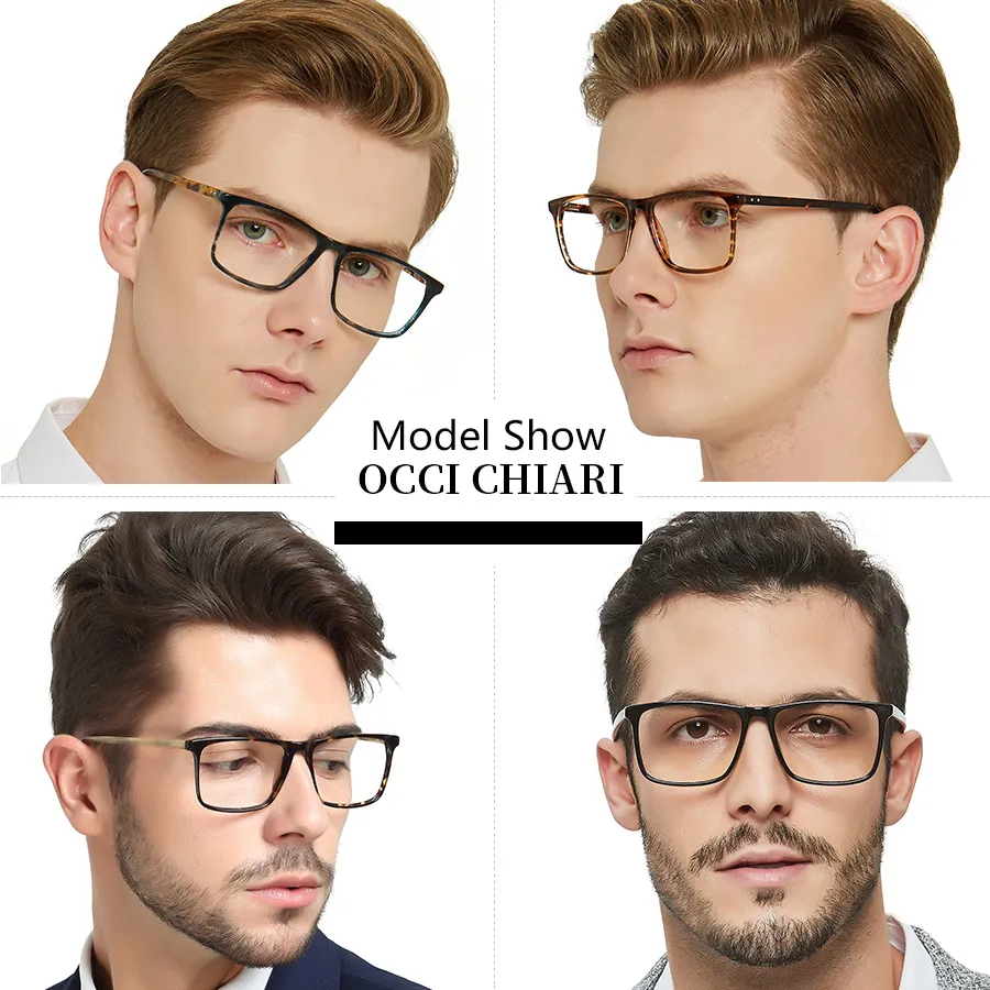 OCCI CHIARI Occhiali Da Vista Da Uomo Montatura Ottica Lente Trasparente Prescrizione Occhiali Da Vista In Acetato Anti Luce Blu Occhiali Da Vista W COLOPI Da 18 05 DHgate