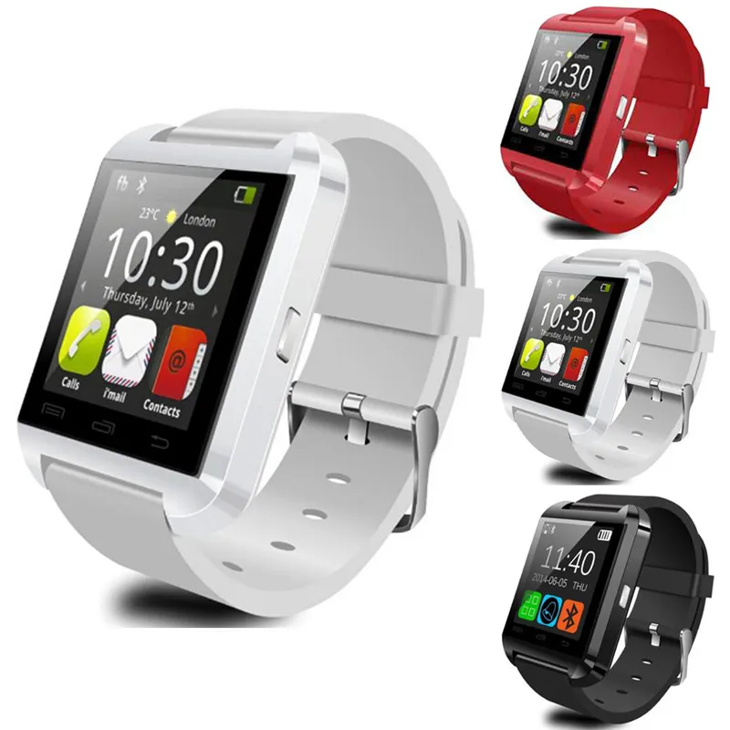 Original U8 Smart Watch Bluetooth elektronische Smart Armbanduhr für Apple iOS iPhone Android Smartphone Uhr tragbares Gerät Armband Sport