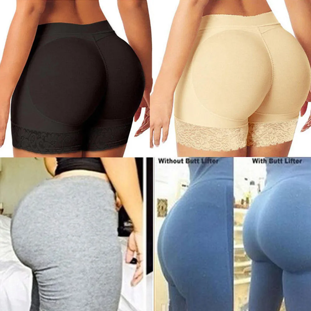 Women Butt Lifter Panty Fake Buttock Body Shaper Padded Underwear Lady Lift Bum