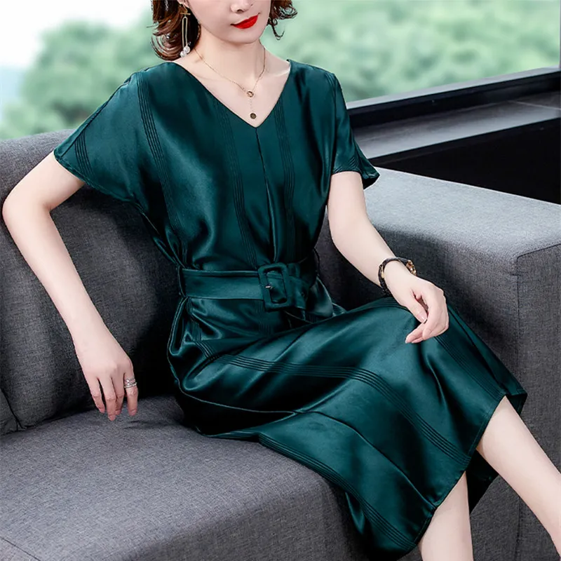 Silk casual hot sale dresses