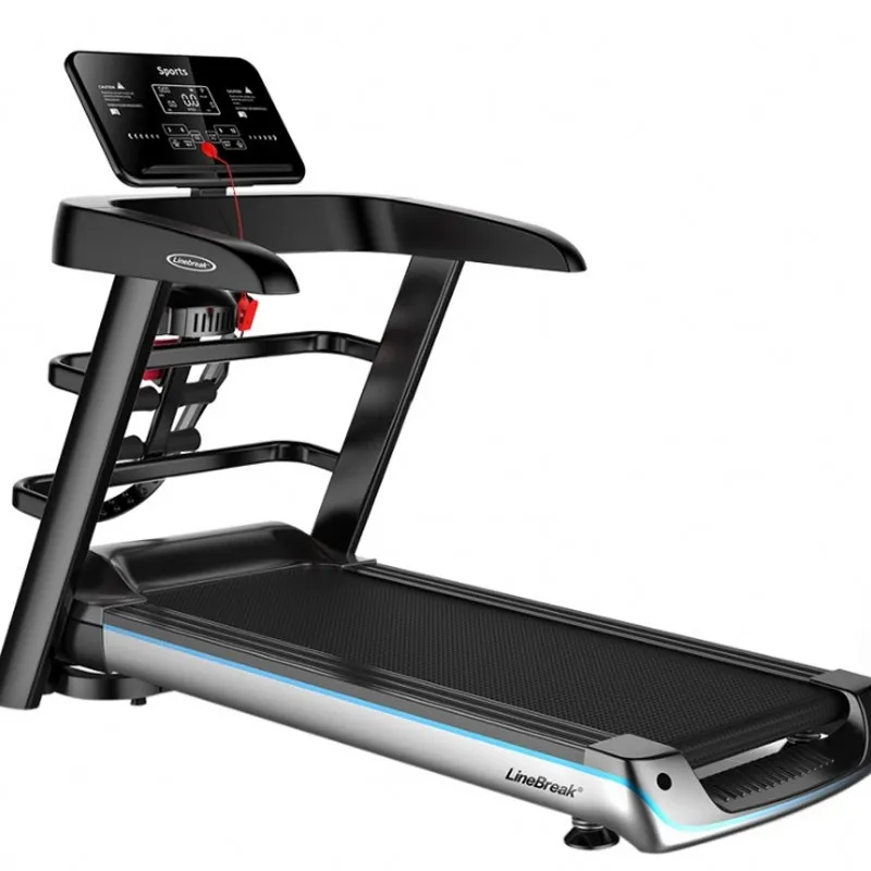 Vouwen HD -kleurenscherm Elektrische Treadmill Multifunctionele trainingsapparatuur Run training Indoor Sport voor huis loopbanden