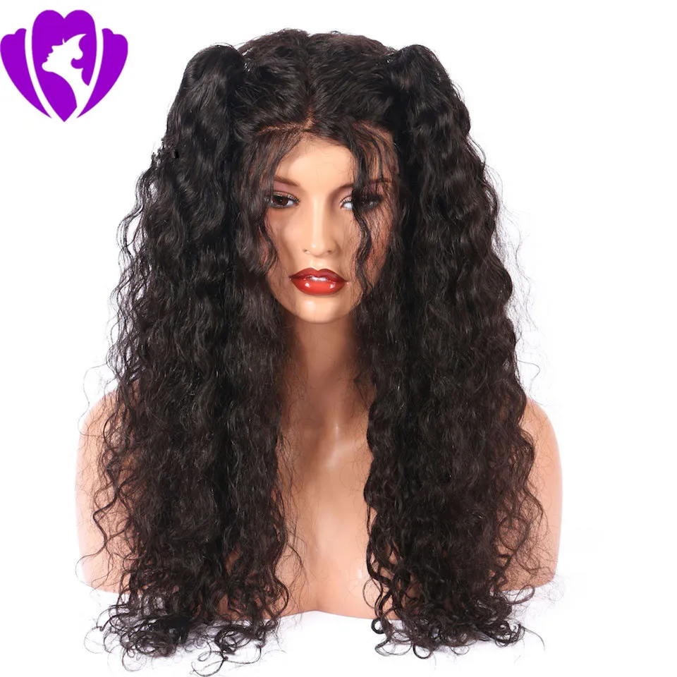 Moda Kinky Curly Tipo Futura Resistente ao Calor Cabelo Preto Color Mulheres Composição Diária Makeup Sintética Perucas Festivas Frontais