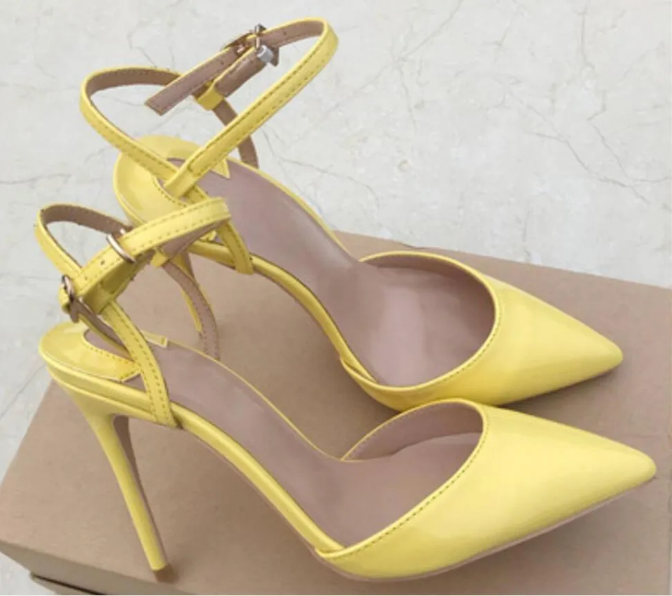 lemon yellow pumps