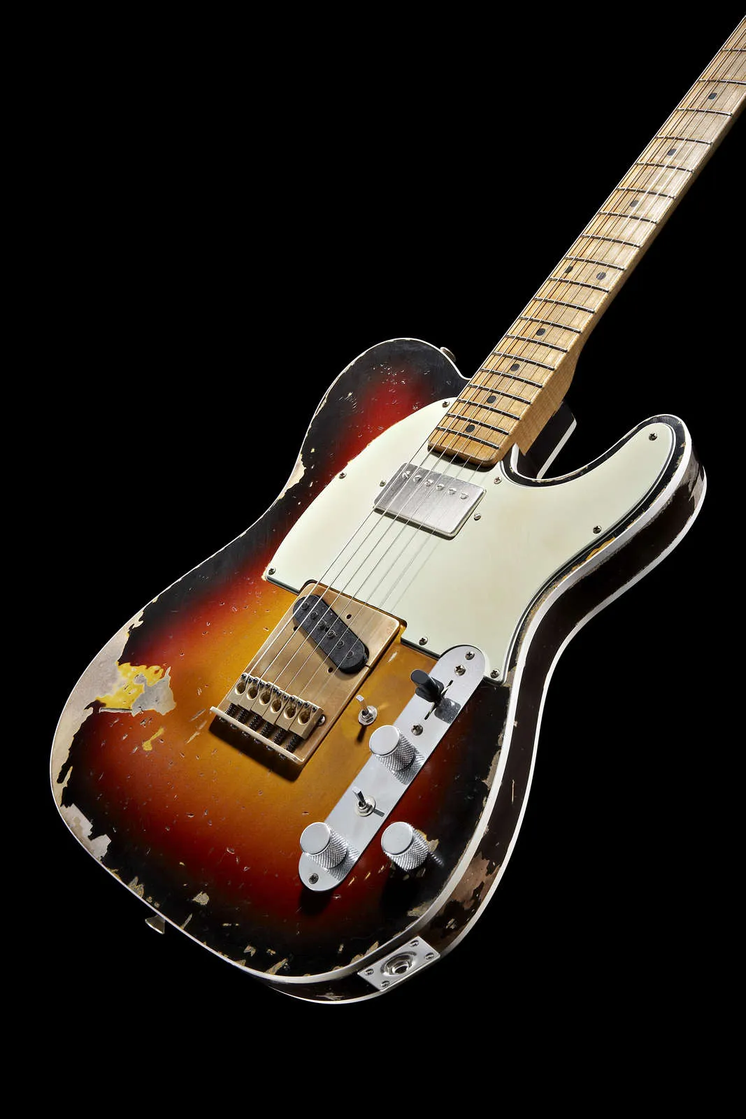 John Cruz Master를 제작 한 Andy Summers Tribute Heavy Relic Vintage Sunburst 1961 Electric Guitar Brass Bridge, Active Wires, Coil Split