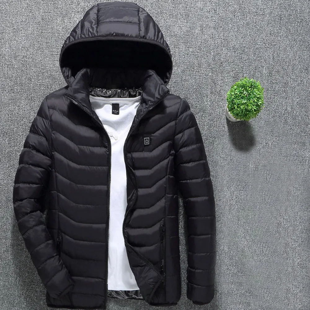ZJHTK Abrigo eléctrico con calefacción USB para hombre chaqueta térmica  desmontable con capucha para invierno deportes al aire libre trabajo frío –  Yaxa Costa Rica