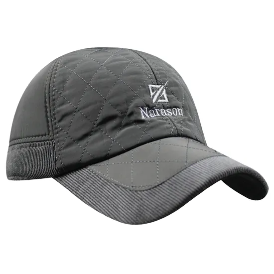 Quilted cotton baseball hat sales