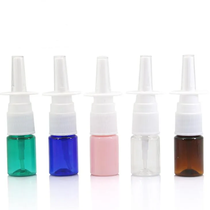 5 ml PET bouteille de pulvérisation droite bouteille en plastique cosmétique liquide sous-bouteille outil d'emballage outil de pulvérisation vertical vaporisateur nasal LX2205