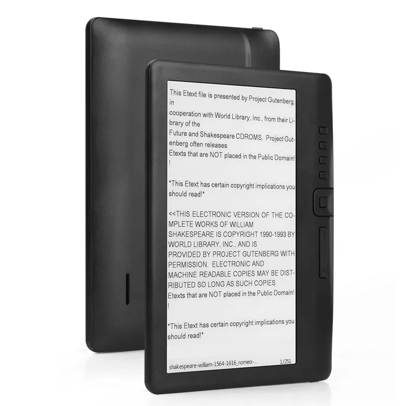 8GB Ebook Reader Smart с 7-дюймовым HD-экраном цифровая электронная книга + видео + MP3 музыкальный плеер цвет экрана