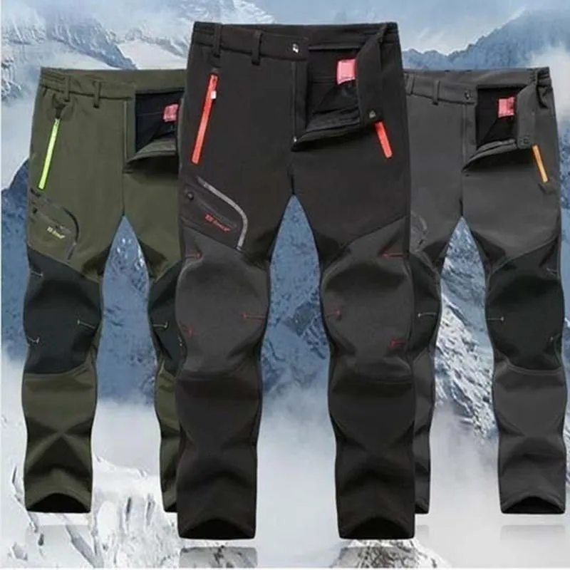 2019 Nuevos Pantalones De Senderismo Para Hombre, Impermeables, Softshell,  Para Invierno, Para Exteriores, Deportes, Camping, Senderismo, Ciclismo,  Esquí, Pantalones De Lana De Gran Tamaño De 18,19 €