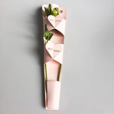 Single Sided Hollow Out Flower Box Single Rose Flower Packaging
