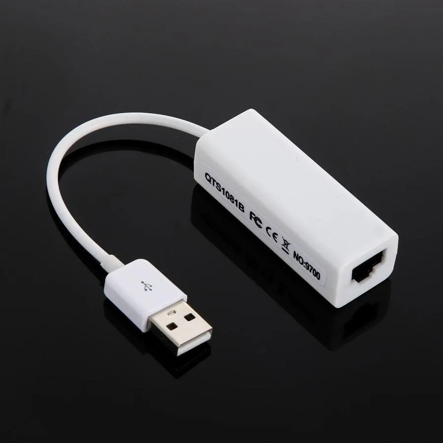 USB 2.0 till n￤tverkskort LAN Ethernet -adapter f￶r Mac OS Android -surfplatta