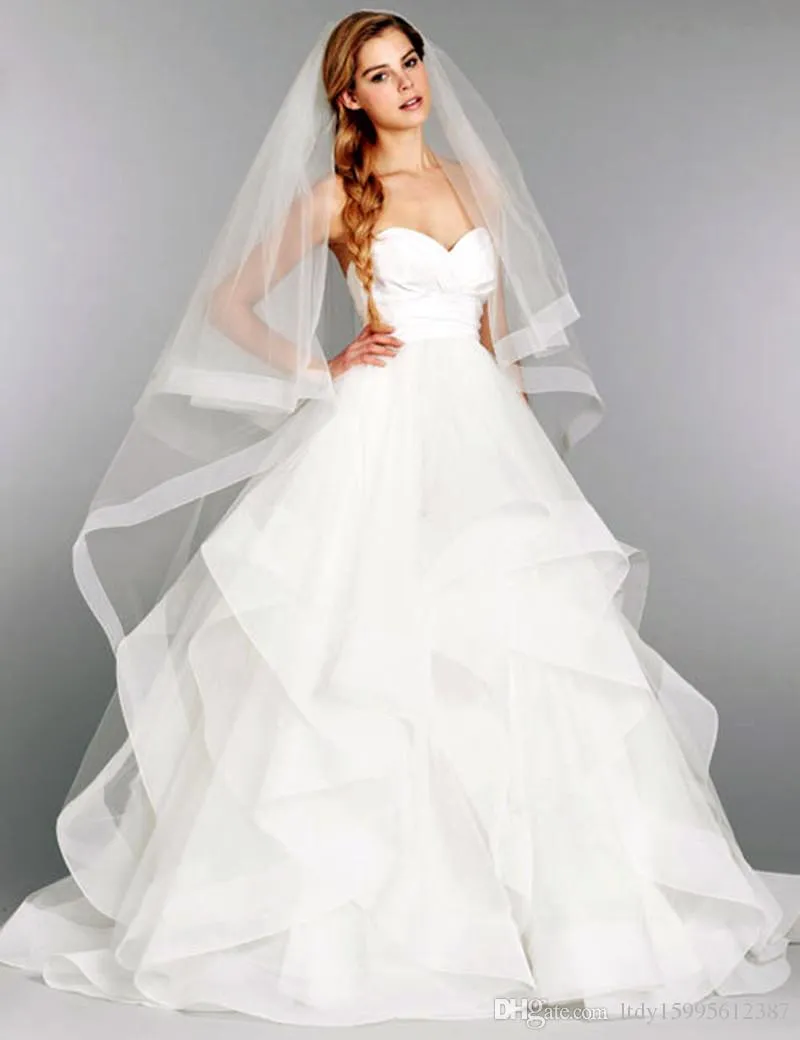 Gelin elbisesi özel yapım boyutu ucuz 2023 yeni beyaz seksi a-line dantelli katmanlı tafta organze gelinlik 233
