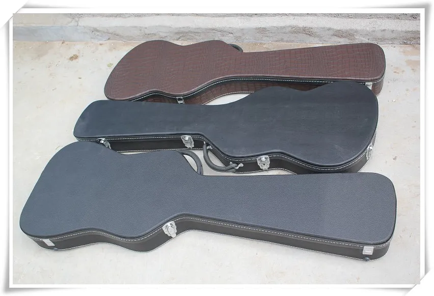 4/5/6 Strings Elektrik Bas Gitar Siyah Hardcase için Logo / Renk özelleştirilebilir