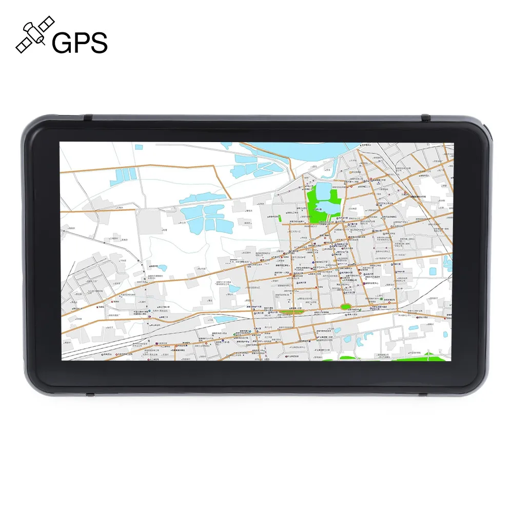 706 7 tums lastbil GPS-navigeringsnavigator med fria kartor Vinn CE 6.0 / pekskärm / e-bok / video / ljud / spelspelare