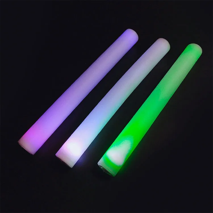 Dostawa Koncert 40 cm 7 Kolor Glow Stick Pianka Sponge Glow Stick Bar Singing Producent Hurtownie