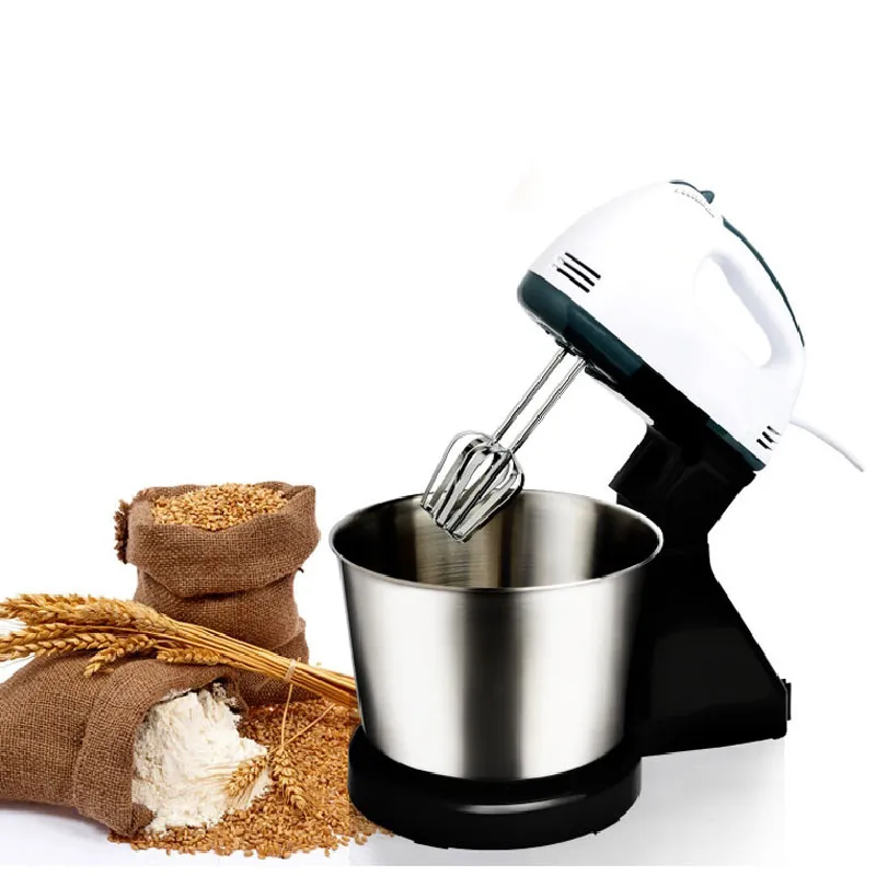 Qihang_top Electric cake batter Mixer Table stand food mixing small Eggs Beater Blender Baking Whipping cream Machine